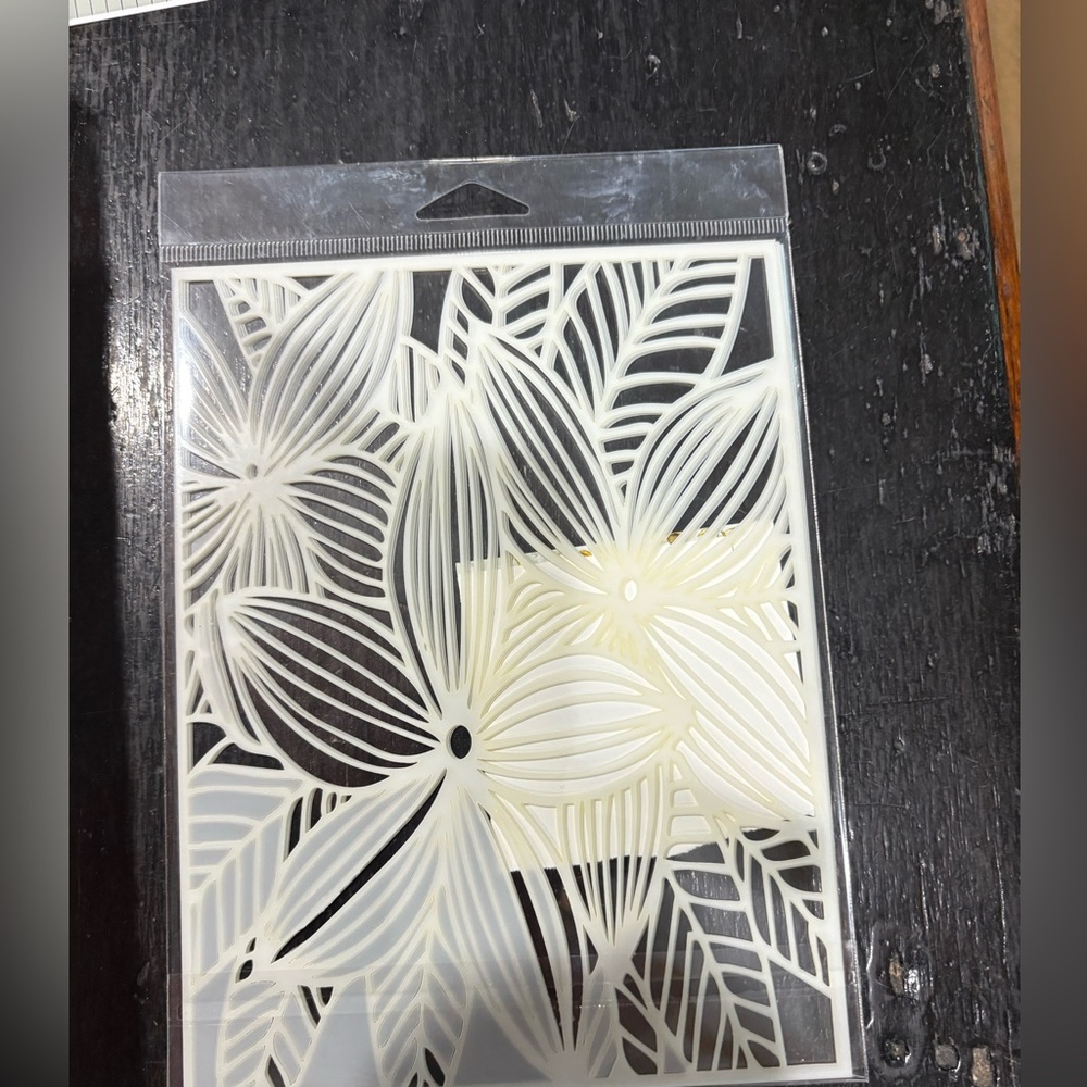 Floral Pattern Stencil. New.